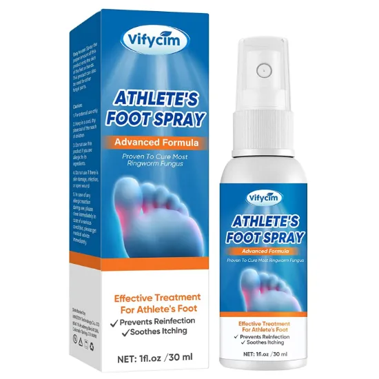 Athletes Foot Treatment, Effective Fungi Treatment Athletes Foot Spray, Itching and Odor Removal, 30ML